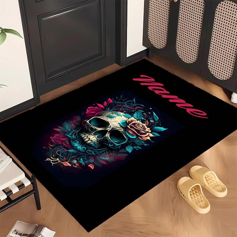 Dark Gothic (37) Personalized Name Office Carpet Stylish Decor for Living Room Bedroom Kitchen