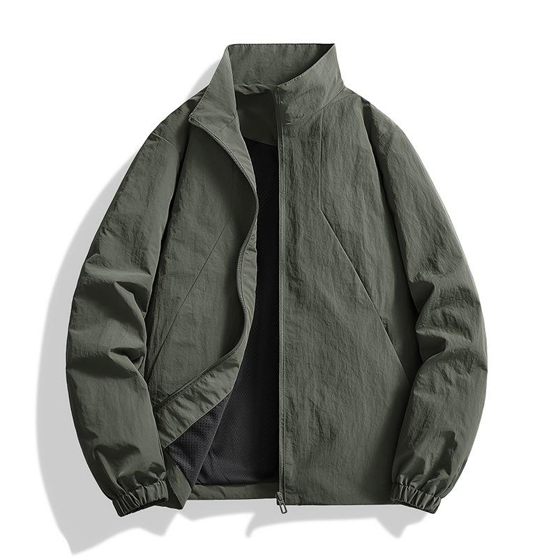 Plus Size New Stand-up Collar Jacket Men's Outdoor Leisure Jacket Jacket Frock Jacket In Spring and Autumn