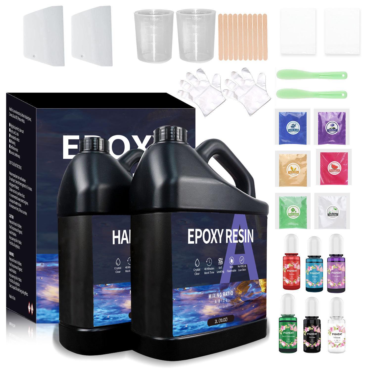 

Чорний галон прозора епоксидна смола AB Crystal Glue 1:1