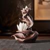 Ceramic Incense Burner Fountain Hand Shape Reflux Incense Burn Tray  Home Decoration