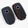 Autoschlüsselhülle für VW Golf Jetta POLO für Skoda Yeti Superb Rapid Octavia für SEAT Leon Ibiza 3-Tasten-Silikon-Schlüsselhülle