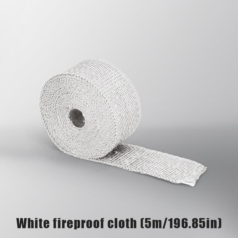 

5/10/15M Roll Fiberglass Heat Shield Motorcycle Exhaust Thermal Tape Header Pipe Heat Wrap Tape Thermal Protection Ties Cloth 5m