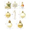 Mixed Shapes Christmas Hanging Decoration Big Pendants Colorful Xmas Ornament Ball Plastic Christmas Tree Ornament Scene Making