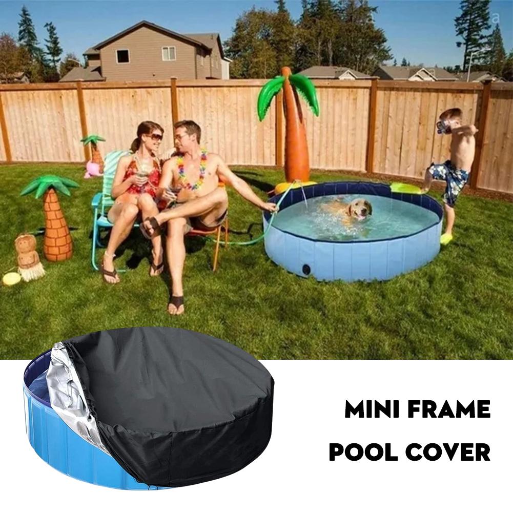 Mini Frame Pool Cover Waterproof Mini Frame Above Ground (cover Only) Pool Backyard Swimming Pool Dust Cover Pool Accessories