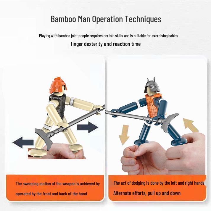 Bamboo Warrior Battle Game: Sixth Grade Two-Player Deluxe DIY Kit for Primary Students