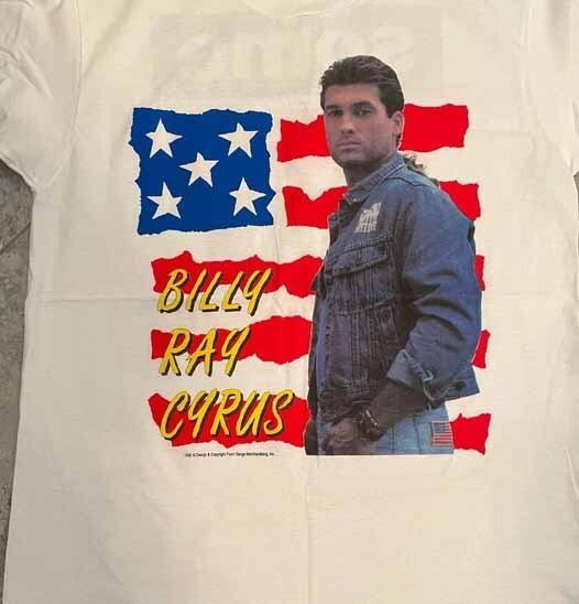 Billy Ray Cyrus Vintage Tee Shirt - 1992 Never Worn White All Size Shirt Unisex T-Shirt S