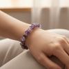 Elegant Natural Stone Bracelet Amethyst Gemstone Jewelry New Crystal Bracelet  Jewelry Gift