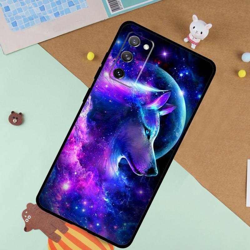 

Cute Galaxys Wolf Soft Case For Samsung Galaxy S25 Ultra S9 S10 S20 FE S21 S22 S23 Plus S24 Ultra Funda Cover Galaxy S22