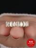 925 Sterling Silver Gorgeous Classic Rectangle Pear Zircon Ring For Women Engagement Wedding Fashion High Quality Fine Jewelry