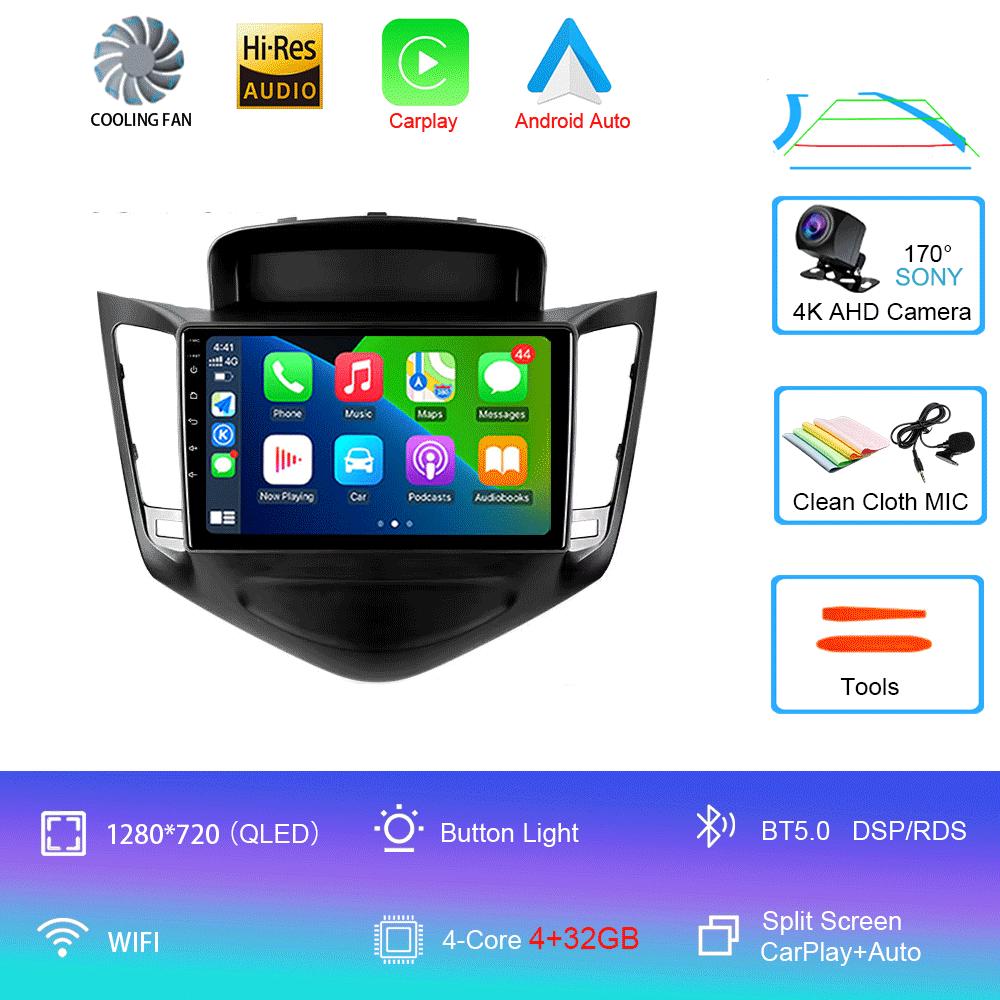 

Car Radio Android 14 GPS For Chevrolet Cruze 2008 2009 2010 - 2014 Carplay Auto Multimedia 2 Din Head Unit DSP Stereo DVD Video