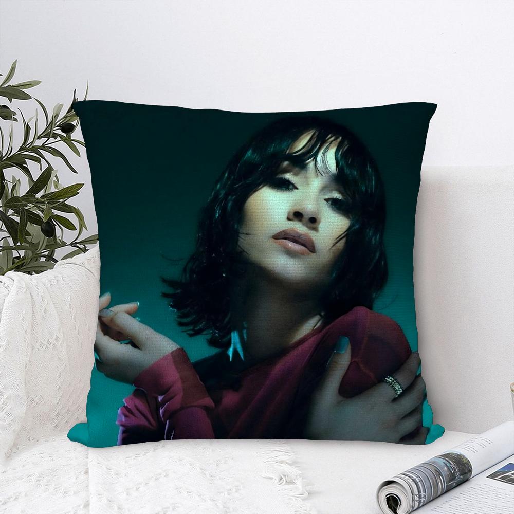 Singer A-Aitana O-Ocanas Pillow Case Sofa Decorative Home Double-sided Print Plush Square Throw Pillow Covers Cushion Decor