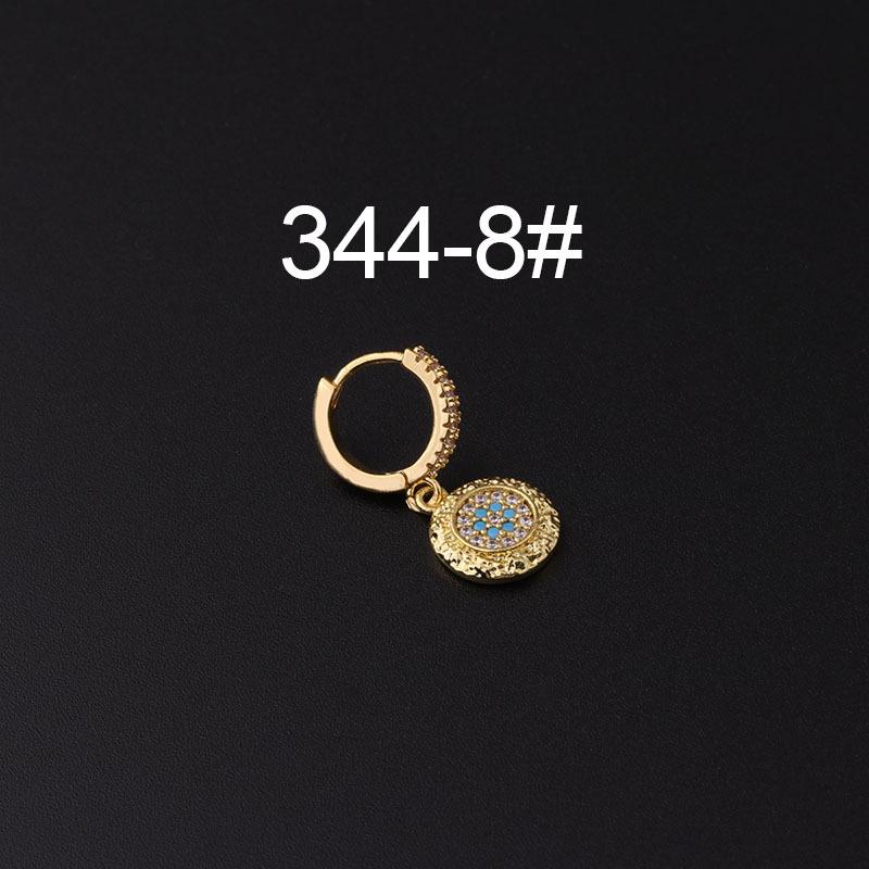 Micro-Pavé Zircon Irregular Ear Cuff Earrings