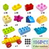 Big Blocks Bulk Building Bricks Set for Kids Toddlers 186piece Creative Gifts for Girls Boys Compatible Duplo Animal Toys