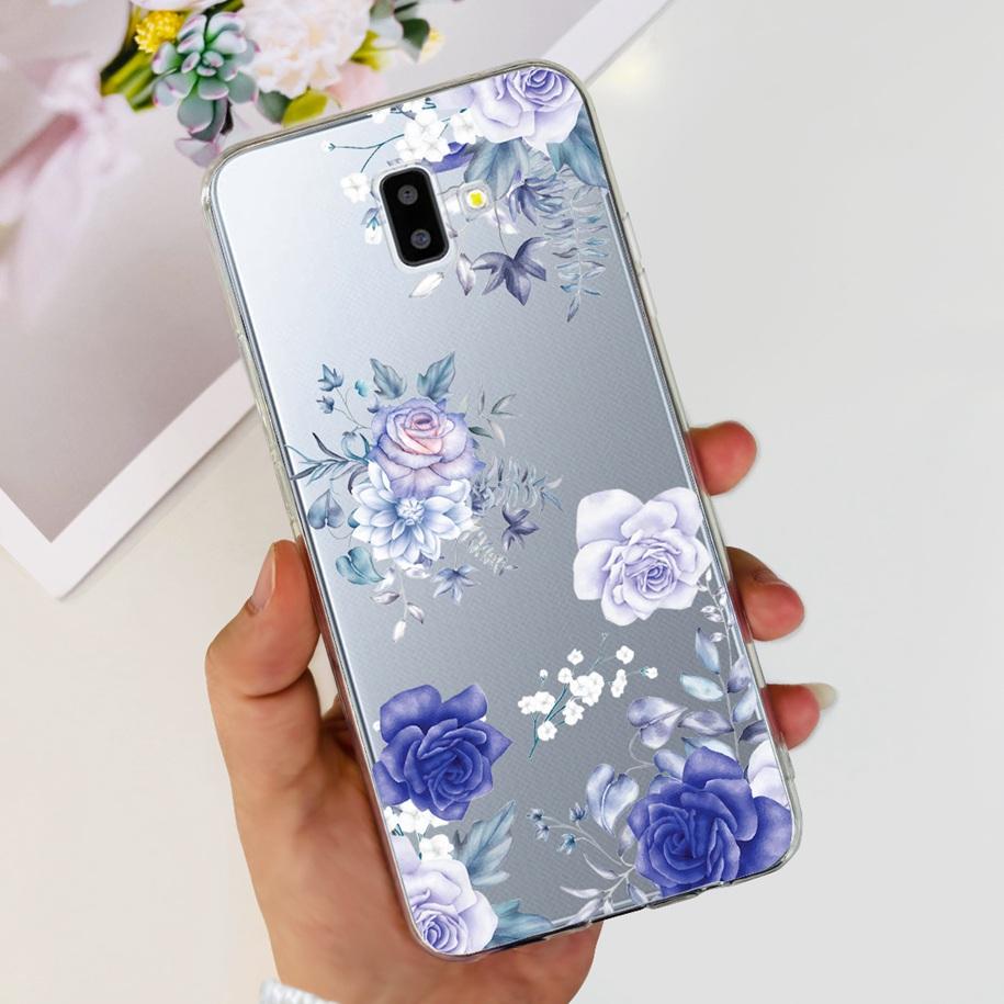 For Samsung J6 Plus Case J6 2018 J600F J610F Cover Luxury Marble Butterfly Clear Soft Cases For Samsung Galaxy J 6 J6+ 2018 Capa
