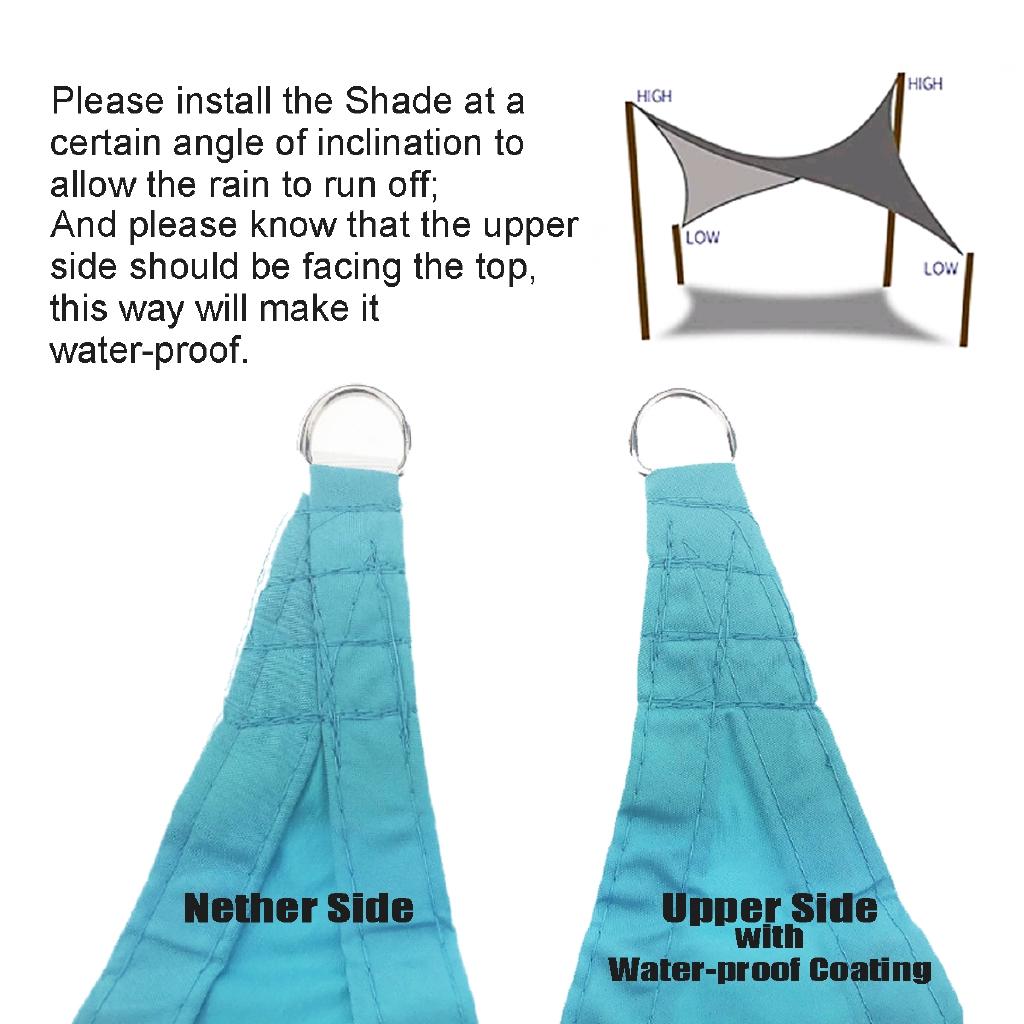 280GSM HDPE Farbic Square Sun Shade Sail Sunshading Nets for Garden Cover Flowers Plants Patio Lawn