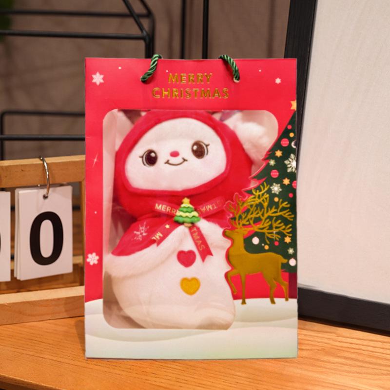 Santa & Reindeer Plush Toy - Cute Christmas Eve Gift for Girls