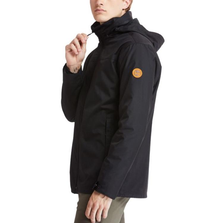 Timberland Outdoor 3-In-1 Packable Hooded Jacket Men Jackets Black A2EU1001
