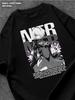 Nier: Automata Game Black T‑shirt Mens Tshirt Womens Tshirts with Letters Print Short Sleeves T-Shirt Casual Street Tee Shirt Top