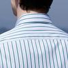 Antonio Men's 200TC 100% Cotton Striped Short Sleeve Shirt
