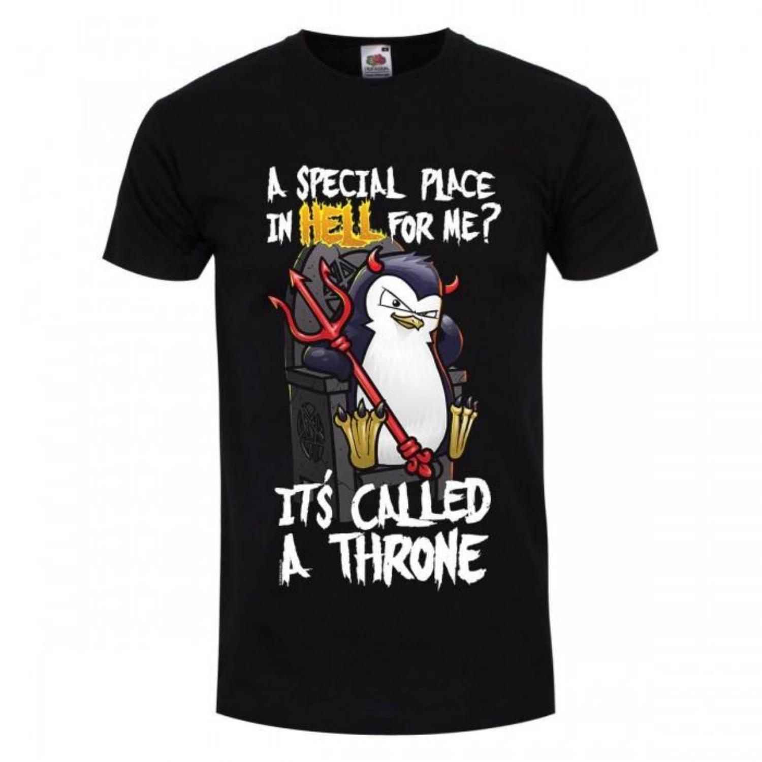 Psycho Penguin Mens A Special Place In Hell T-Shirt S чёрный