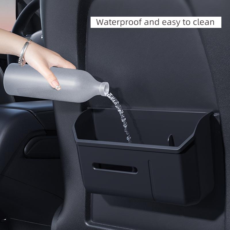 For Tesla Model 3 highland 25-26 Model Y Juniper Multi function Car Seat Back Storage Box Accessories Cup Holder Garbage bin