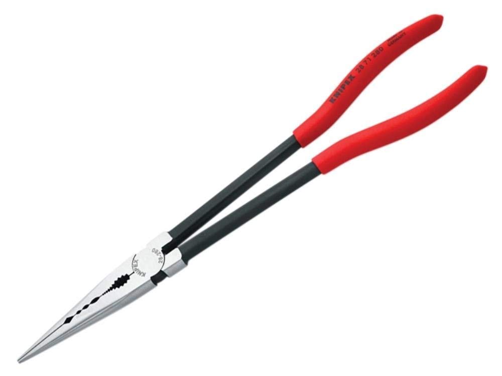 

KNIPEX Long Reach Needle Nose Total Length Pliers, 280mm, 2871-280SB