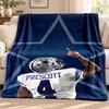 Dallas Cowboys Decke Flanelldecke Weich Gemütlich Plüsch Überwurf für Sofa Bett Leichtgewichtige Heimdekoration Outdoor Camping