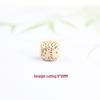Star and Moon Bodhi Beads: Pure White High-Density 108 Bead Bracelet for DIY Prayer Accessories