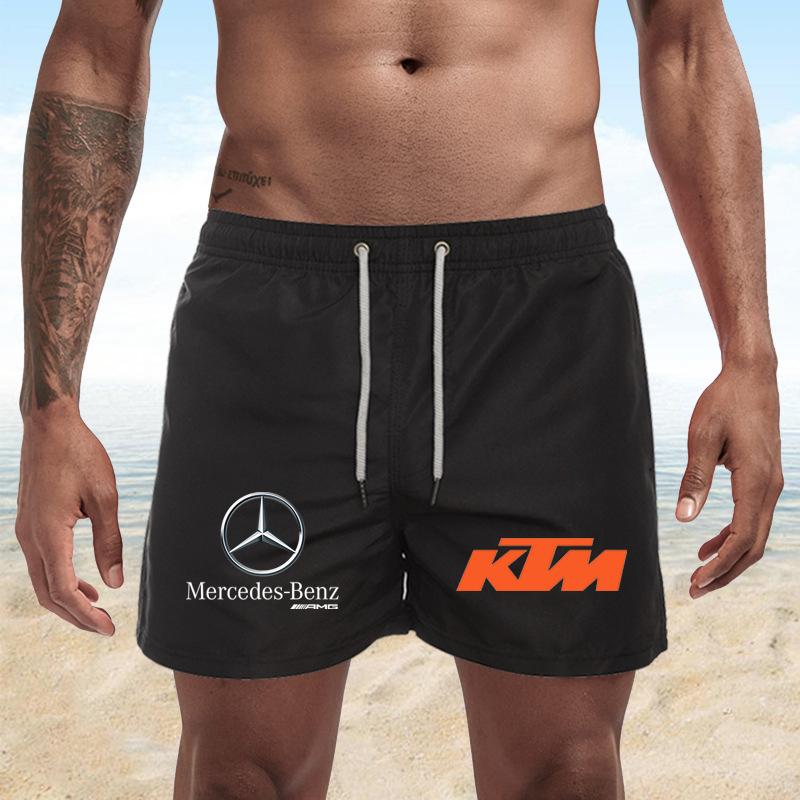 KT-BC KTM Racing Swim Shorts Men s Quick Dry Beach Shorts Summer Casual Board Shorts S