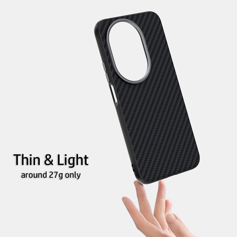 For Huawei Nova 14 Case Slim Shockproof Magsafe Magnetic Wireless Charger Carbon Fiber Case Cover Metal Lens Anti-slip Grip
