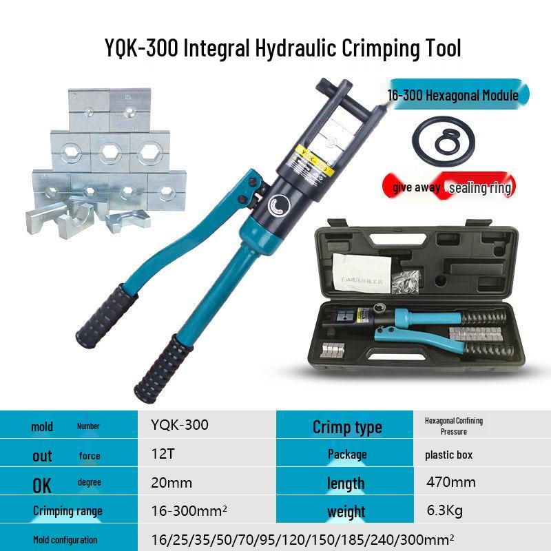 Manual Hydraulic Wire Crimper for Copper/Aluminum Terminals (YQK Series)