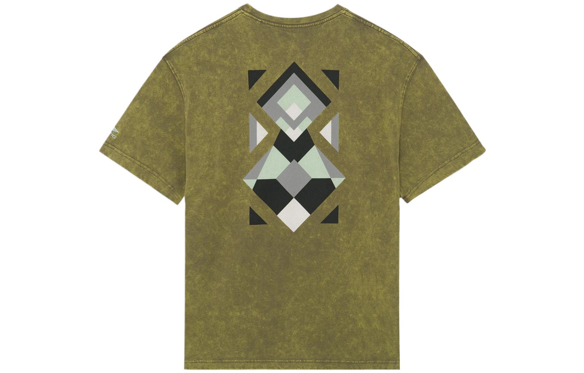 Li Ning T Shirt Unisex Olive Green AHSS161-4 XL