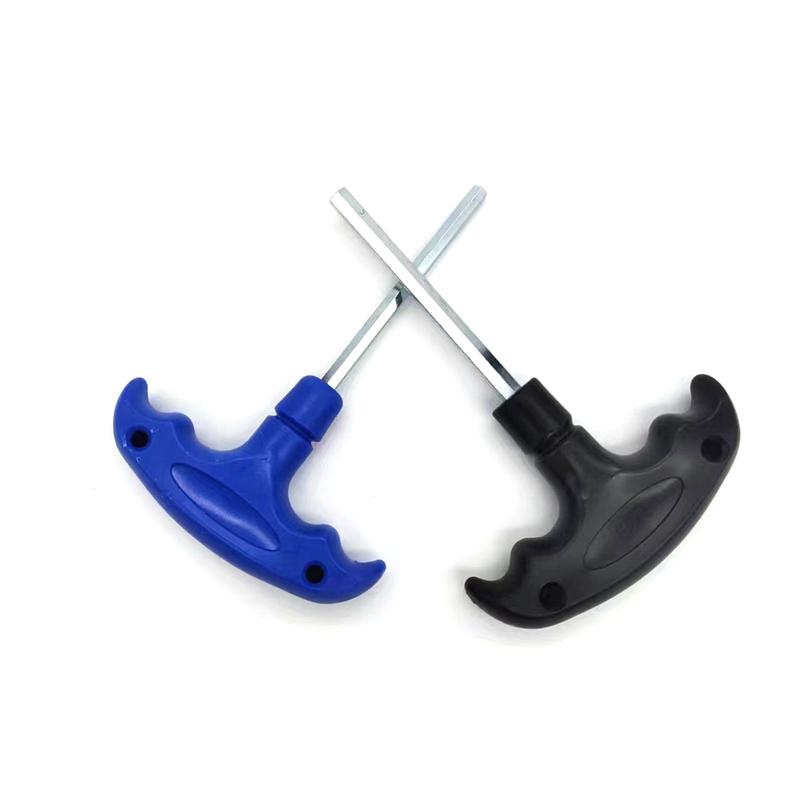 Short-handled T-Handle Hex Wrench Tool Holder - CNC Lathe Single Hexagonal Plastic Handle Wrench