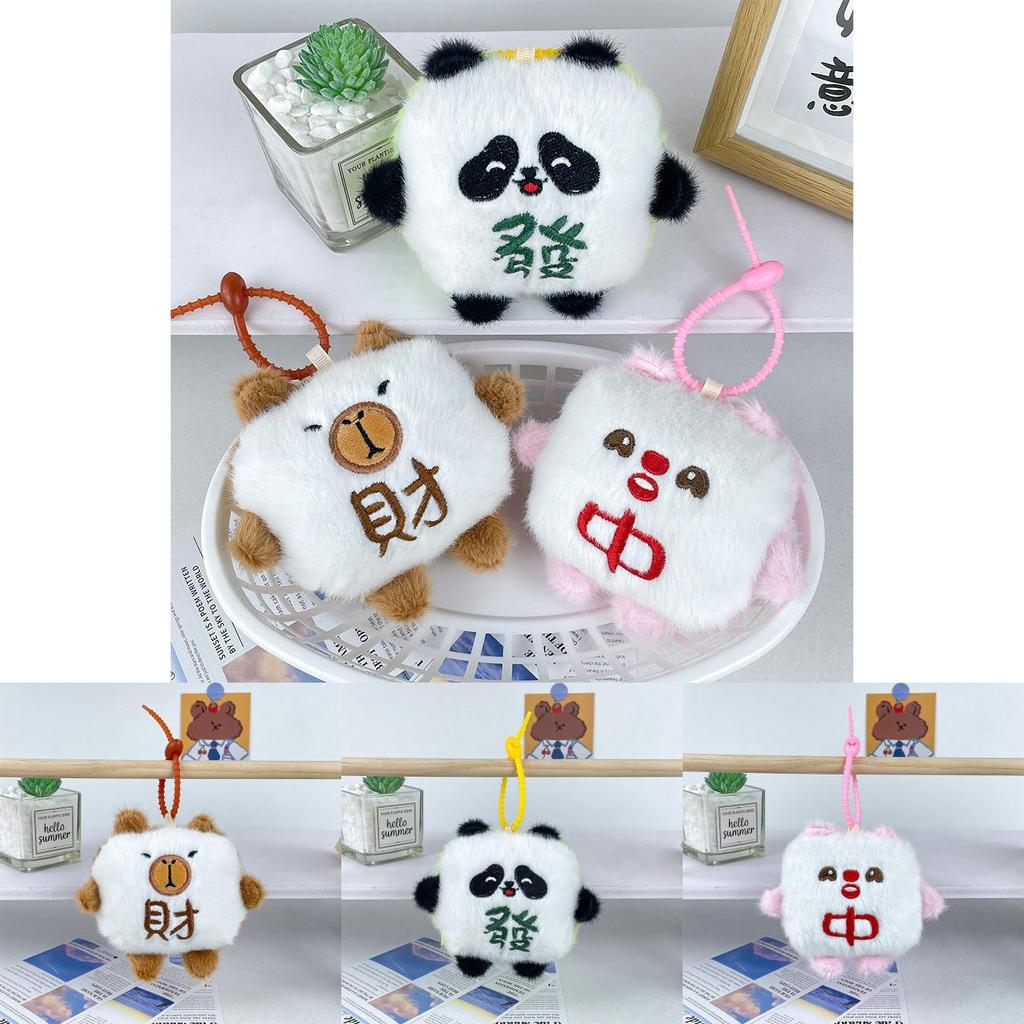 Plush Charming Capybara Bag Decoration With Adorable Panda And Characters Beaver