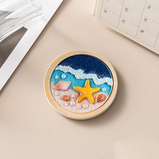 3D Starfish Shell Refrigerator Magnet Resin Ocean Beach Fridge Magnet Coastal Home Kitchen Office Whiteboard Locker Magnetic