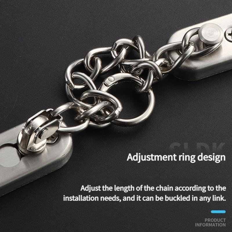 Thickened Steel Apartment Door Chain Quick Installation Burglar Proof Lockset