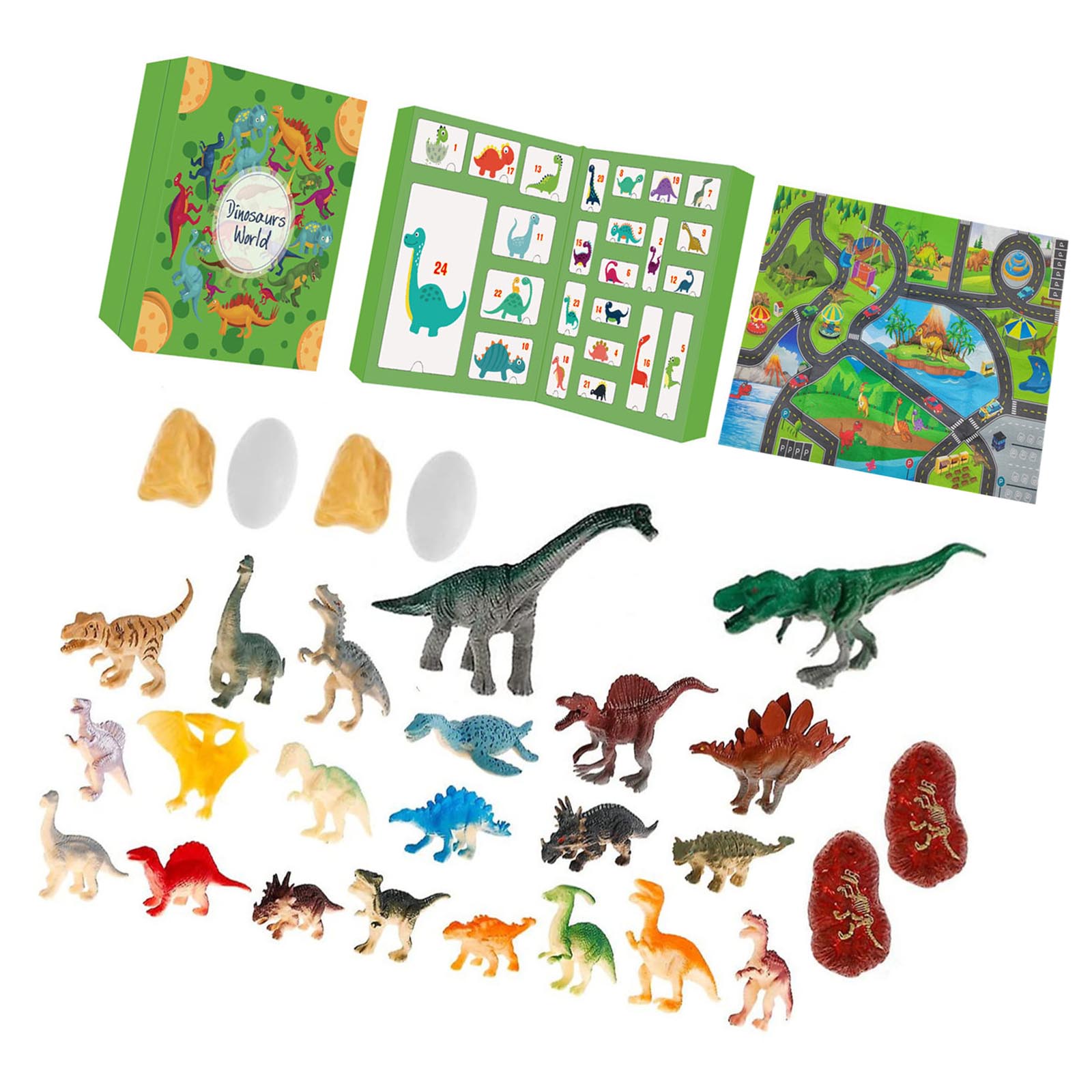 

Dinosaur Advents Calendar 24 Day Countdowns To Christmas With Exciting Dinosaur Toy Perfect Gift For Kids Boys Girls