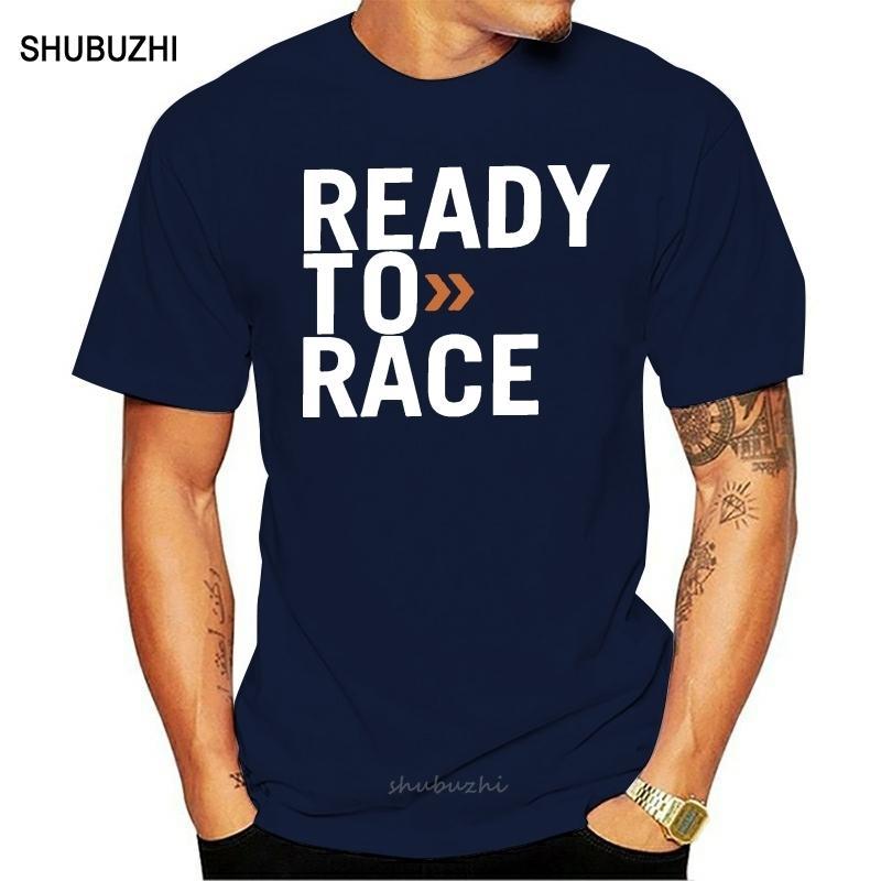 one yona Mens T Shirt Ready To Race Novelty Tops Enduro Cross Motocross Bitumen Bike Life Tees Clothes Cotton Printed TShirt S