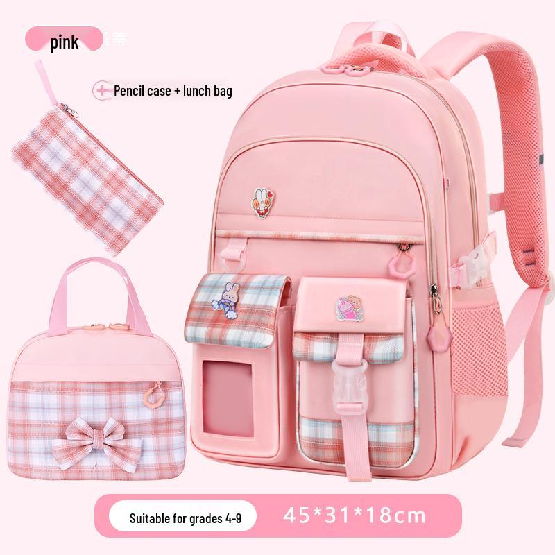 

«Сверхлегкий школьный ранец с защитой позвоночника для девочек начальной школы» (3-6 классы)