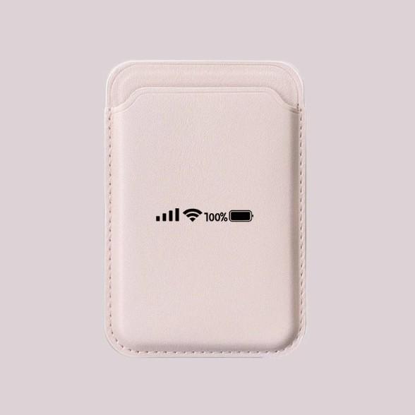 Magnetic Leather Card Holder for MagSafe Apple Phones - Convenient & Stylish