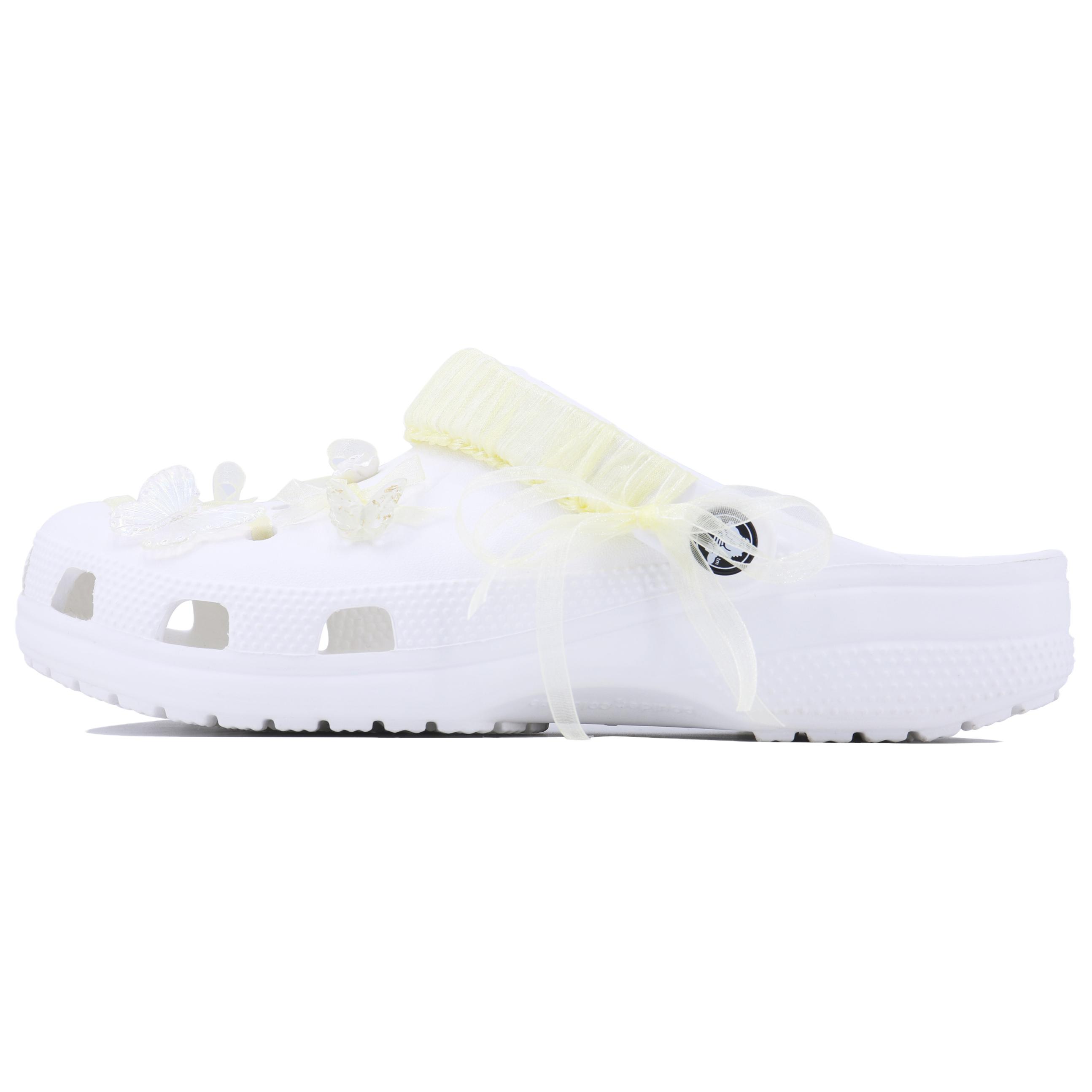 

Crocs Classic сабо Романтический пир SDS EVA Простые Маленькие Свежие Повседневные и Удобные Туфли с отверстиями Унисекс Белые 41-42 белый