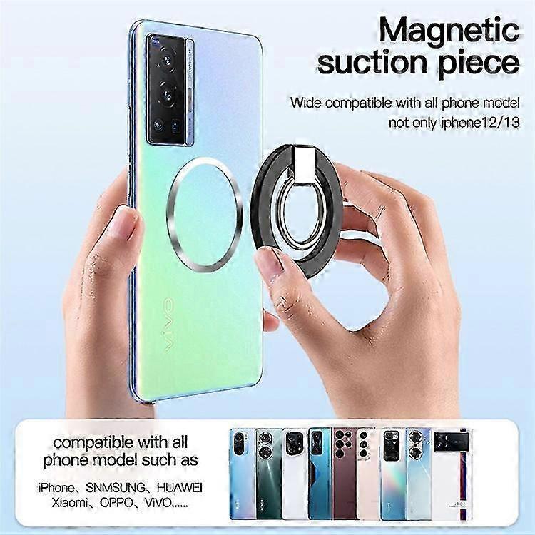 For MagSafe Accessories Magnetic Phone Ring Holder Compatible with iPhone 13/12 Series Adjustable Finger Ring Grip Stand Support 3 2025