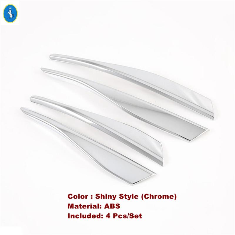 Car Front Grille Og Lights Lamp Eyelid Eyebrow Stripes Decor ABS Accessories Cover Trim For VW Volkswagen Golf 8 MK8  - 2025