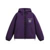 2025 Unisex Retro Purple Snowflake Embroidered Cotton Hooded Jacket - Versatile, Warm Winter Outerwear