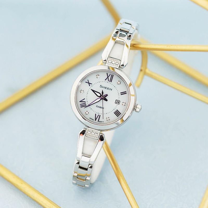 Casio Women's SHEEN Silver Watch SHS-4526D-7AUPR