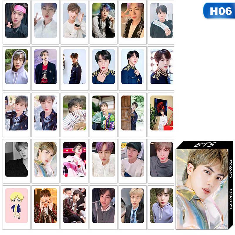 Pocztówka BTS Karta LOMO 30 sztuk w pudełku Plakaty Zestaw pocztówek pamięciowych Kartki z życzeniami Pocztówki prezentowe