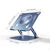 Laptop Holder with Cooling Fan Stand Portable USB Ergonomic Aluminium Alloy