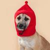 Drawstring Design Pet Cap Solid Color Pet Headgear Warm Dog Hat  Dog