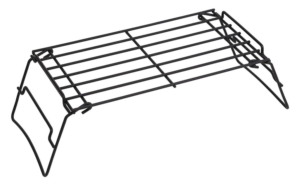 Captain Stag UG-3260 Camping Barbecue 2-Way Bonfire Gotoku Wide Net [Fire StandStoveGrill Compatible] Removable Legs Black UG-3260