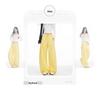 Women's American-Style Wide-Leg White Jeans: Autumn/Winter Pleated Casual Straight Floor-Length Pants